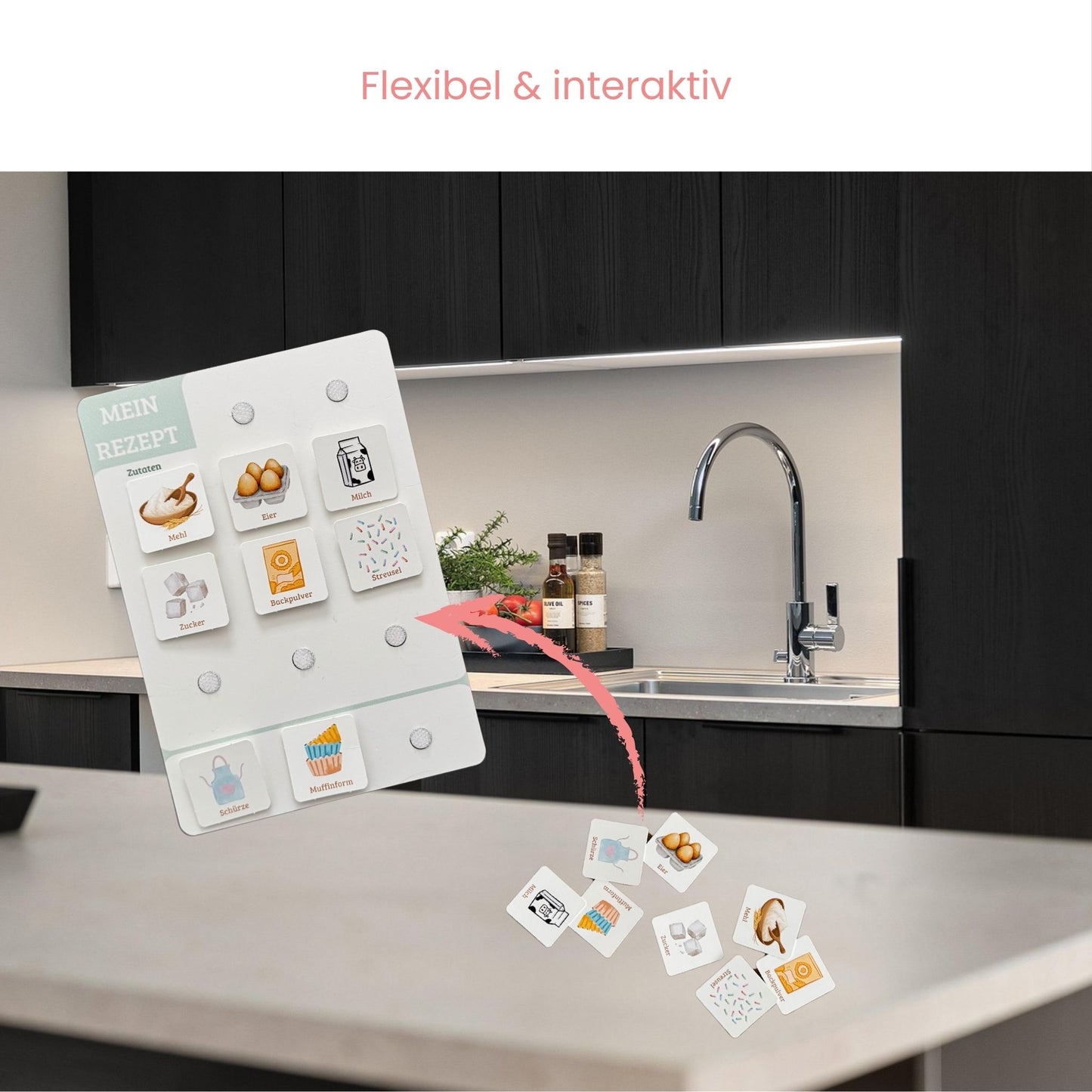 Rezeptsystem für Kinder mit Symbolen